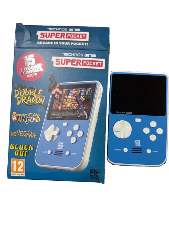 evercade Other - Console Super Pocket TECHNOS Ed. Wth 15 Games In (Compatible Evercade Card)